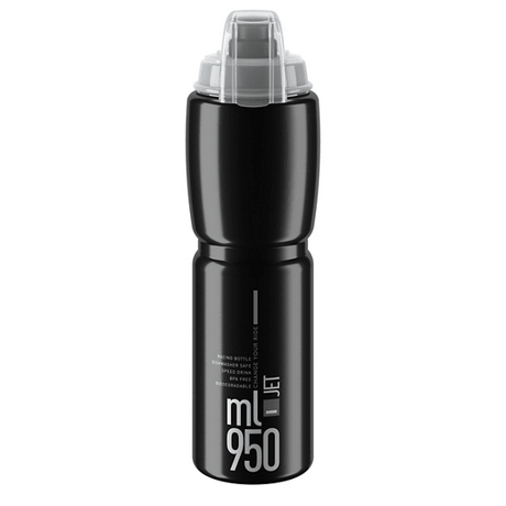 Elite Jet Plus - Juomapullot ja telineet - Musta - 950ml - | Bikexpert
