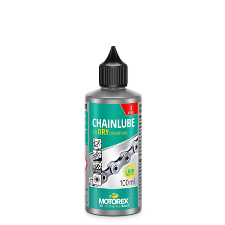 Motorex Chainlube Dry Conditions Bottle 100ml - Ketjuöljyt - | Bikexpert